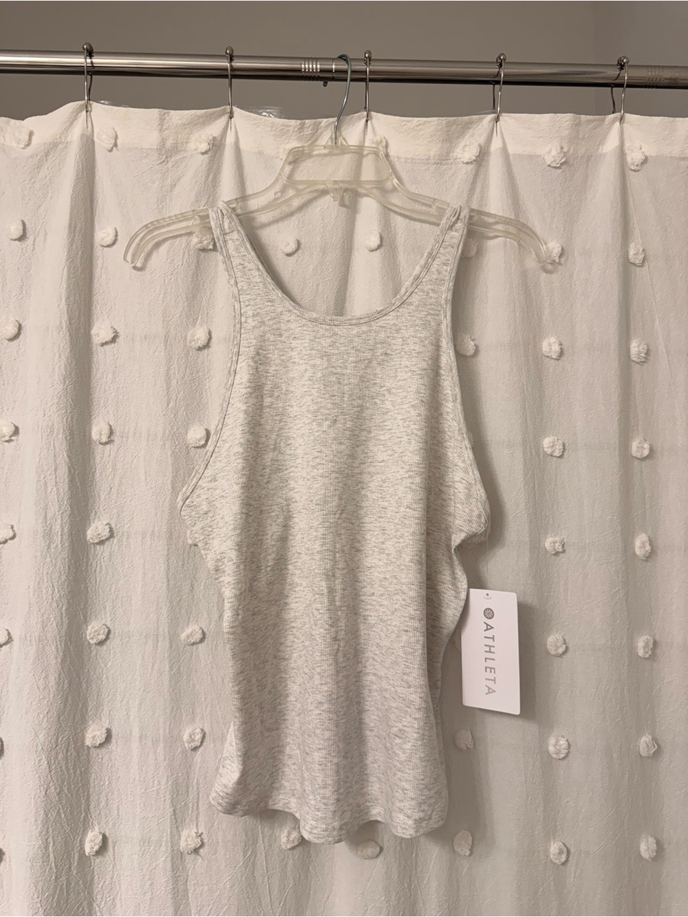Athleta Heather Light Gray Racerback Tank